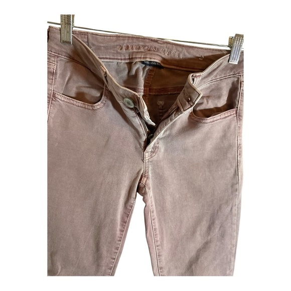 American Eagle Pants Womens Size 6 Purple Denim Jeans Jegging Stretch Casual - Picture 4 of 12
